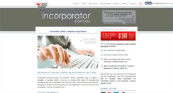 Desktop Screenshot of incorporator.com.au